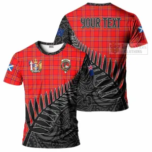 Burnett Crest Tartan T-Shirt with New Zealand Silver Fern Half Style