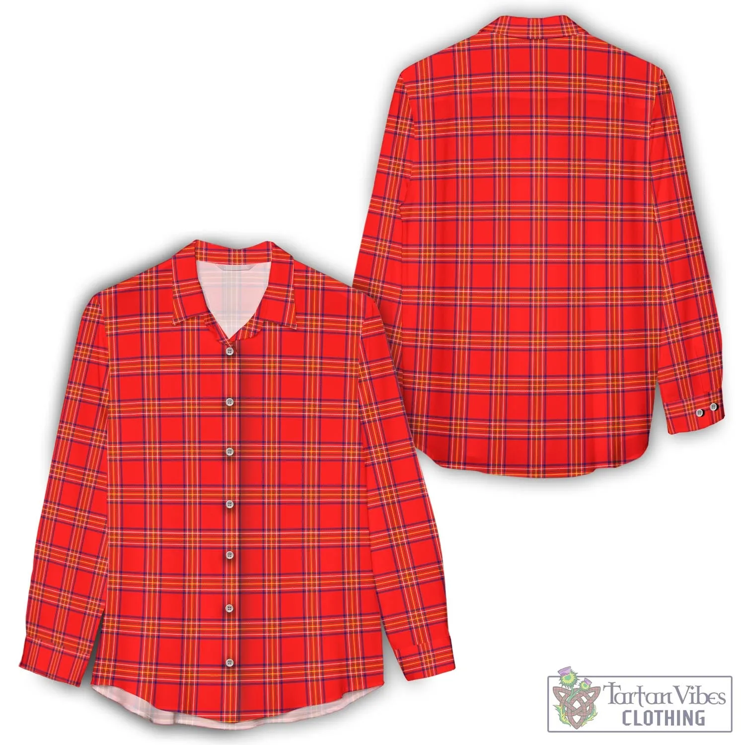 Burnett Modern Tartan Women's Casual Shirt