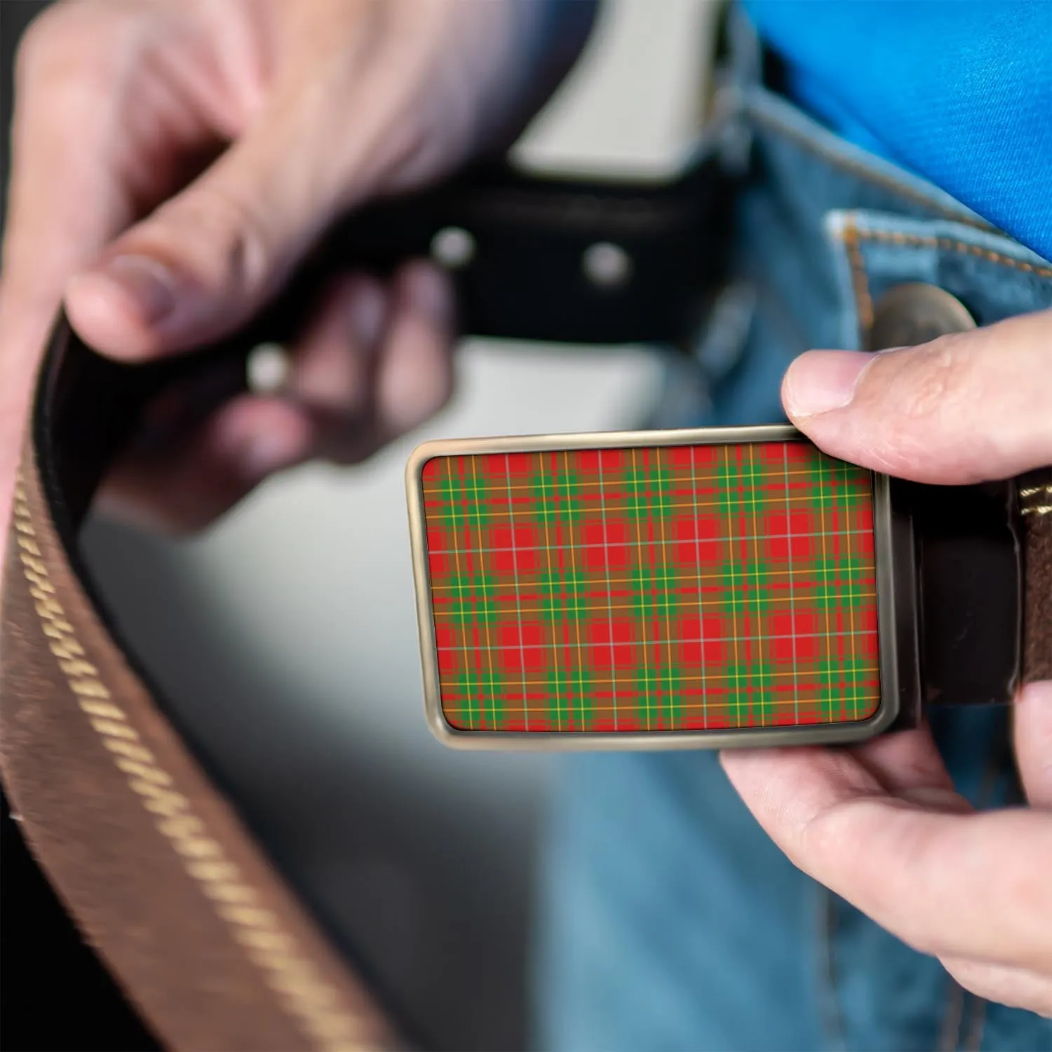 Burnett Tartan Belt Buckles