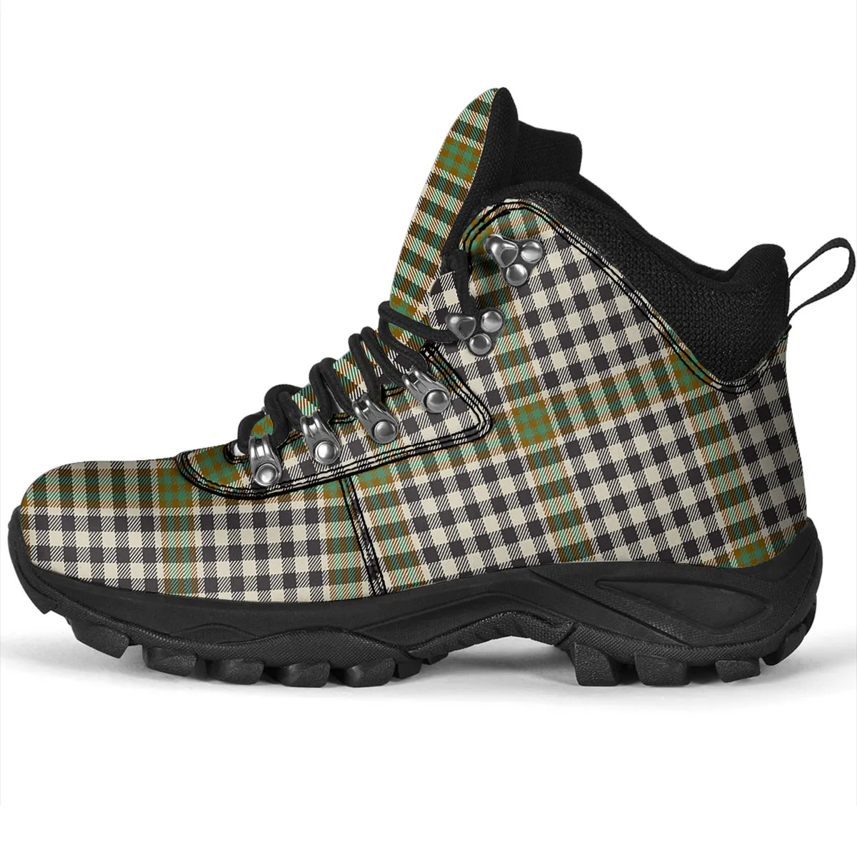 Burns Check Tartan Alpine Boots