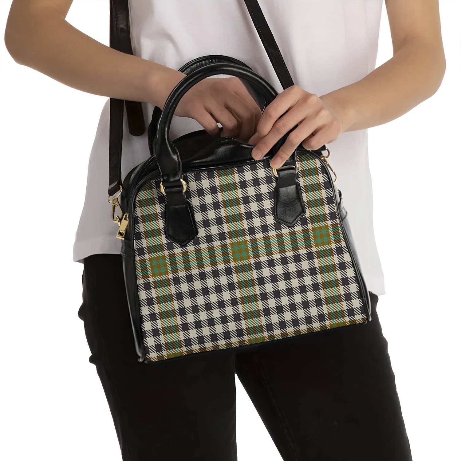 Burns Check Tartan Shoulder Handbags