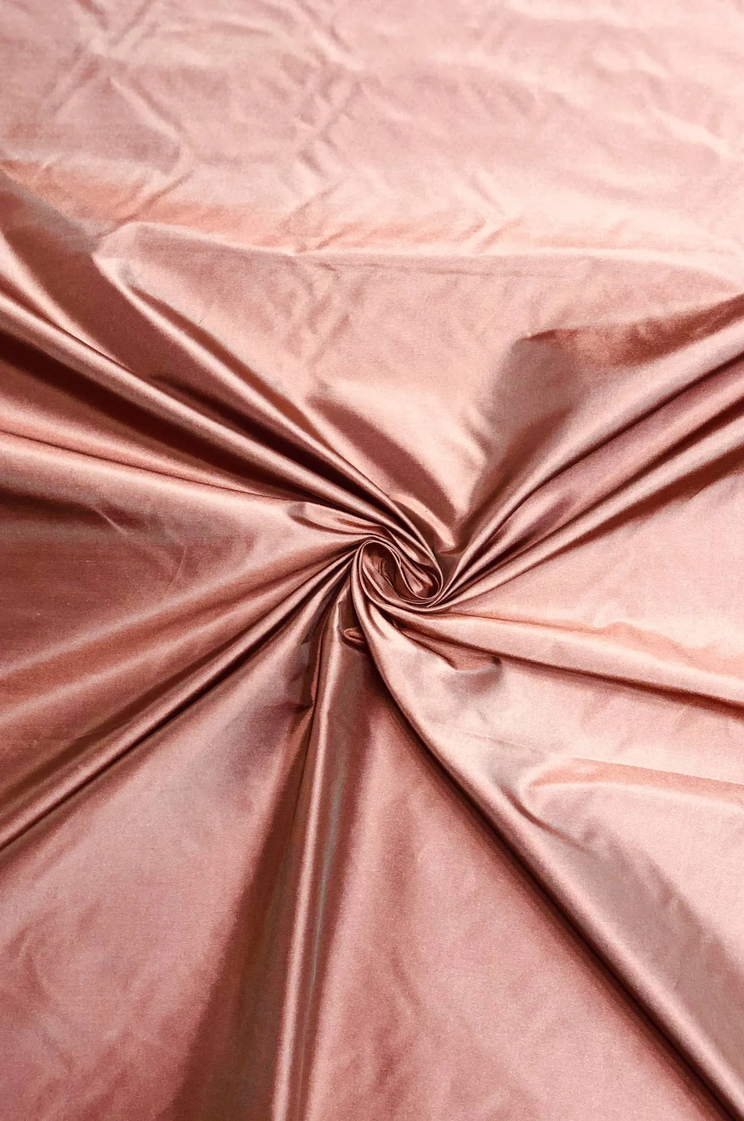 Burnt Ochre Taffeta Silk Fabric