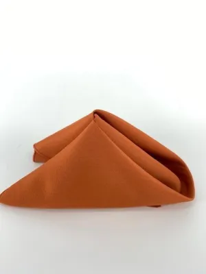 Burnt Orange Polyester Napkins (10 Count)