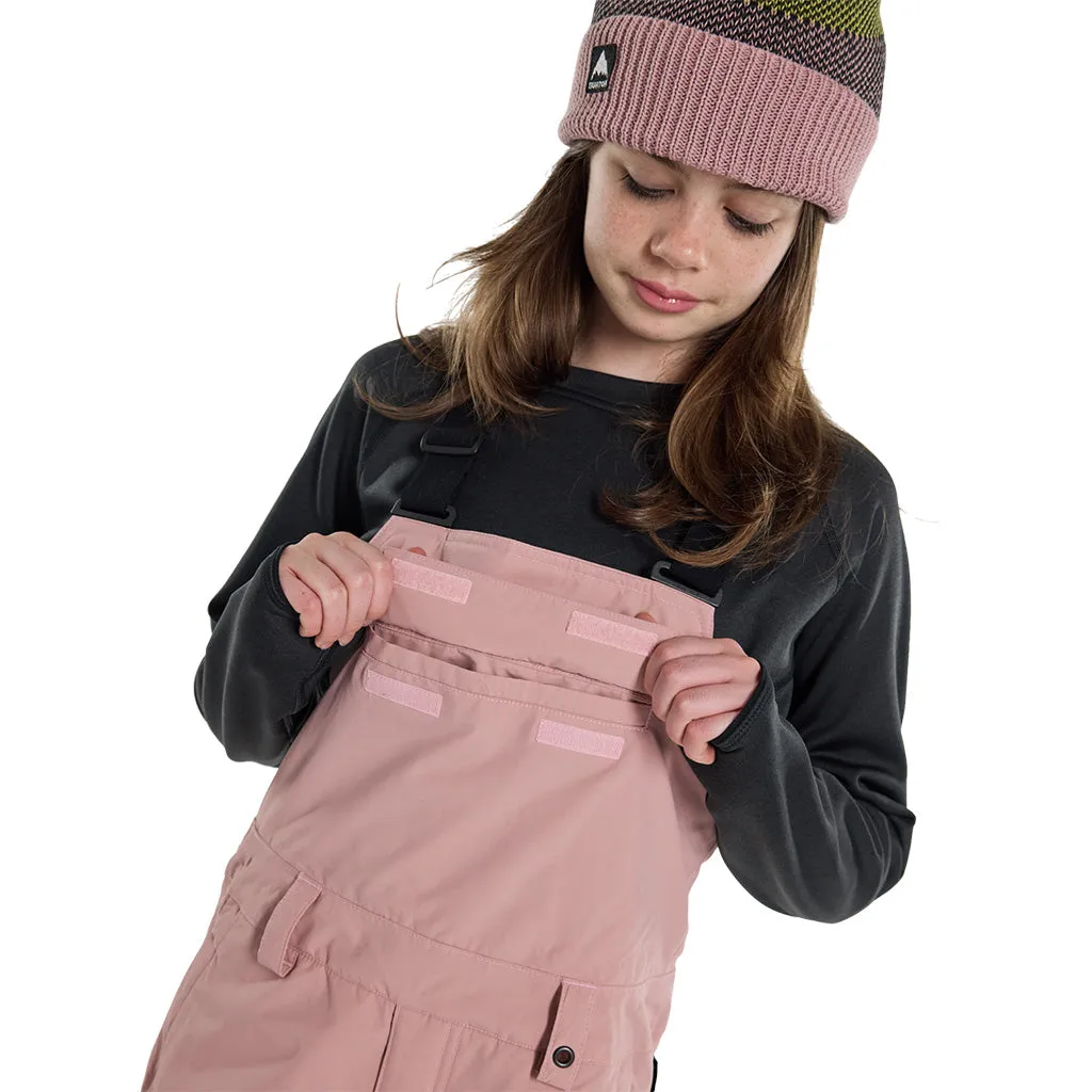 Burton 2024 Kids Skylar Bib Pant - Powder Blush