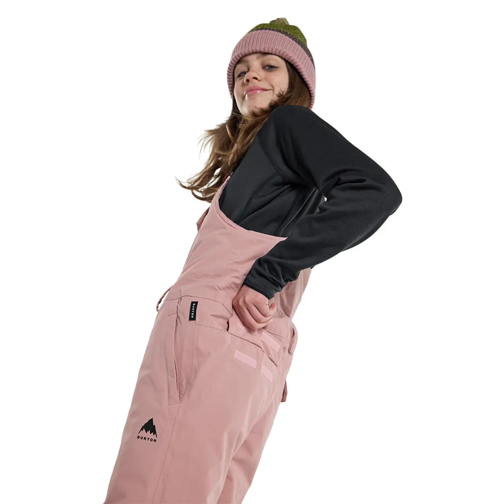 Burton 2024 Kids Skylar Bib Pant - Powder Blush