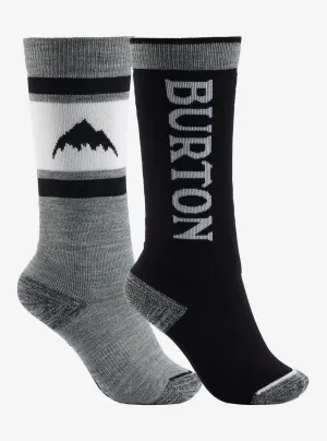 Burton Weekend Midweight Two Pack Socks Kids Black