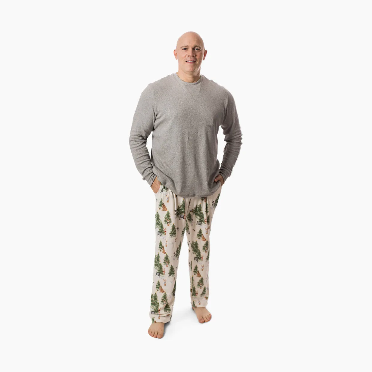 Burt's Bees Organic Adult Pajamas Christmas Tree Farm