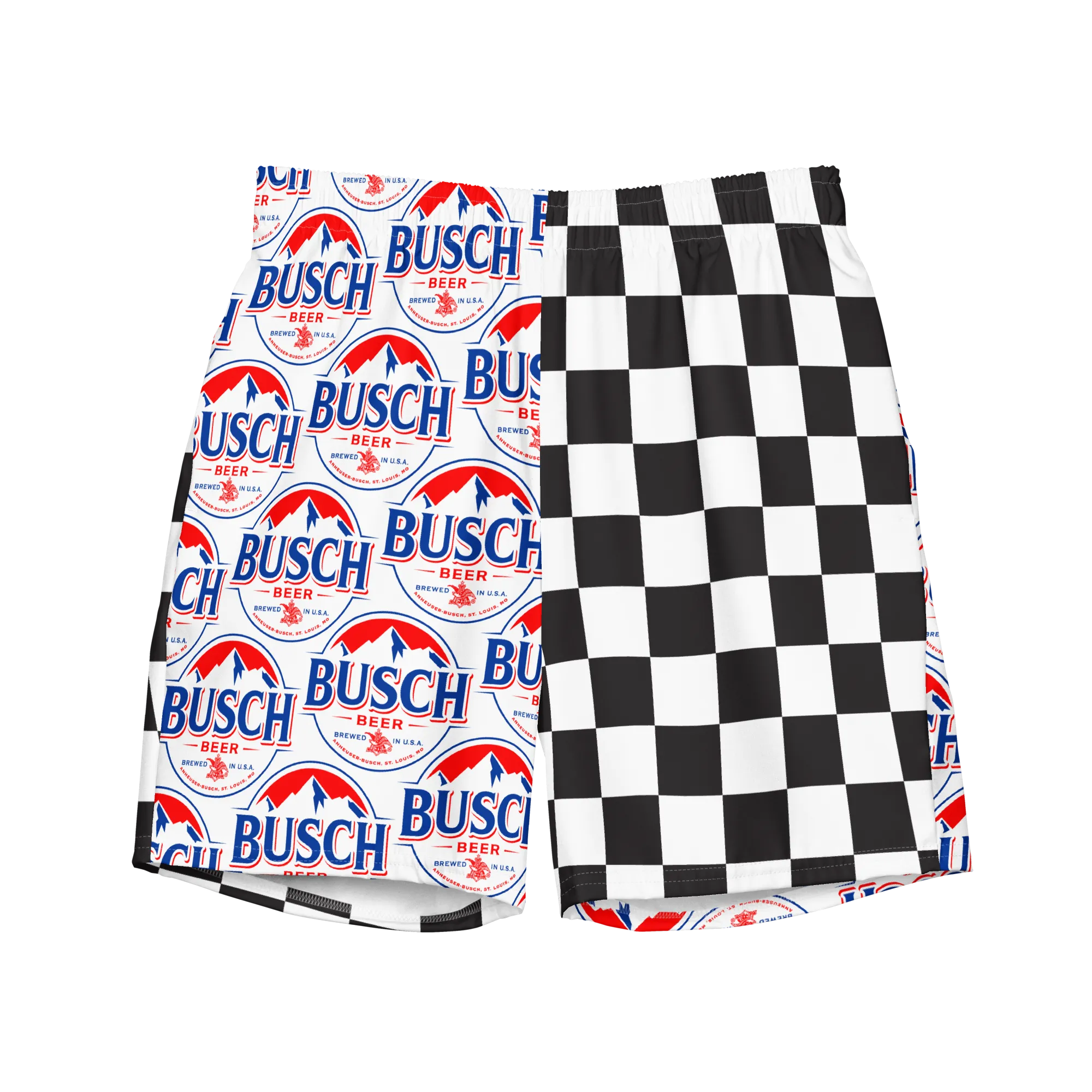 Busch Beer Racing Finish Line Swim Trunks