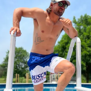 Busch Light '90s USA Swim Trunks