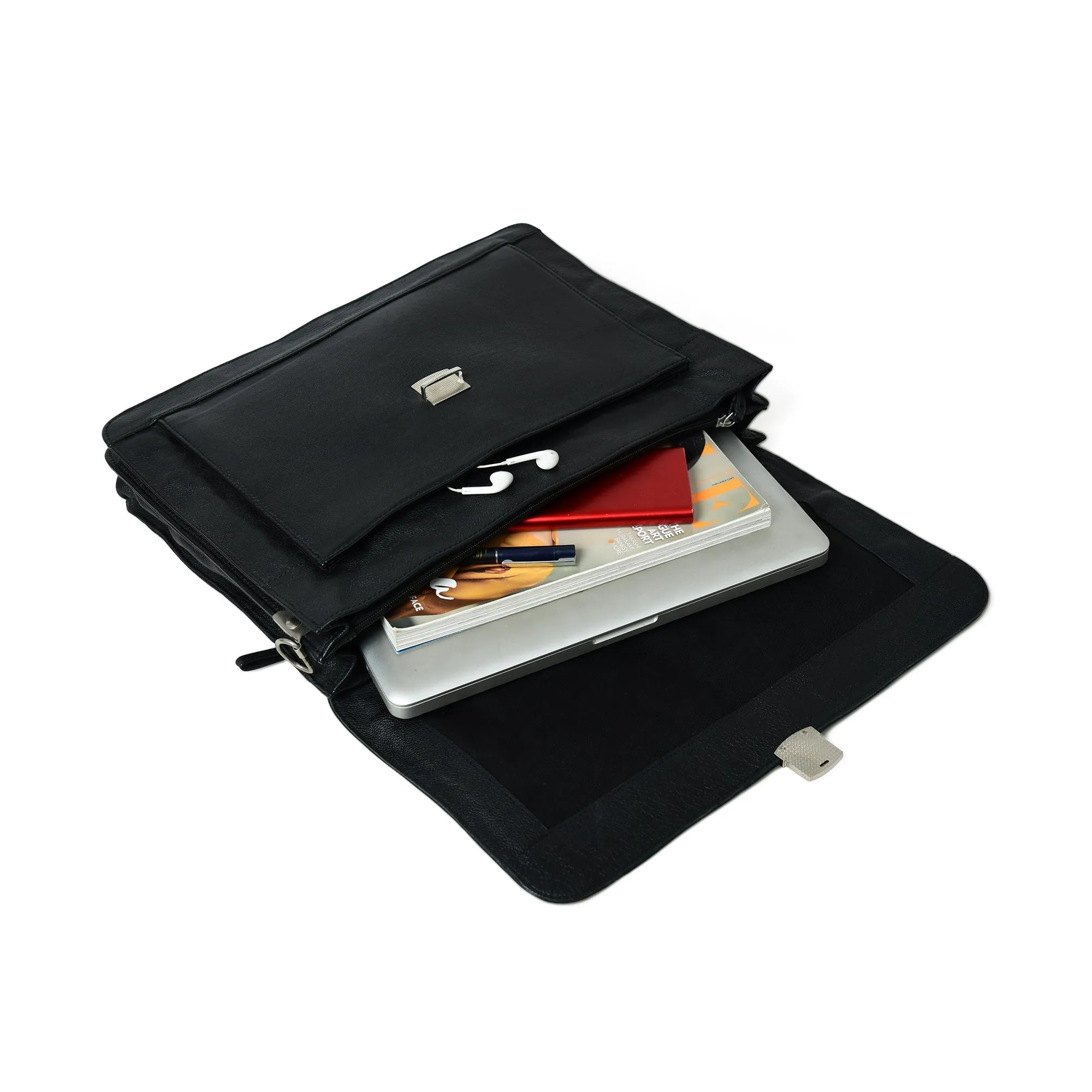 Business Attache Laptop Bag - Italian Finish