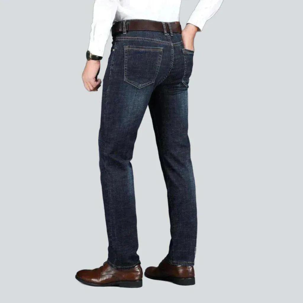 Business casual dark men's jeans