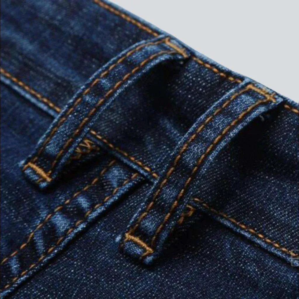 Business casual dark men's jeans