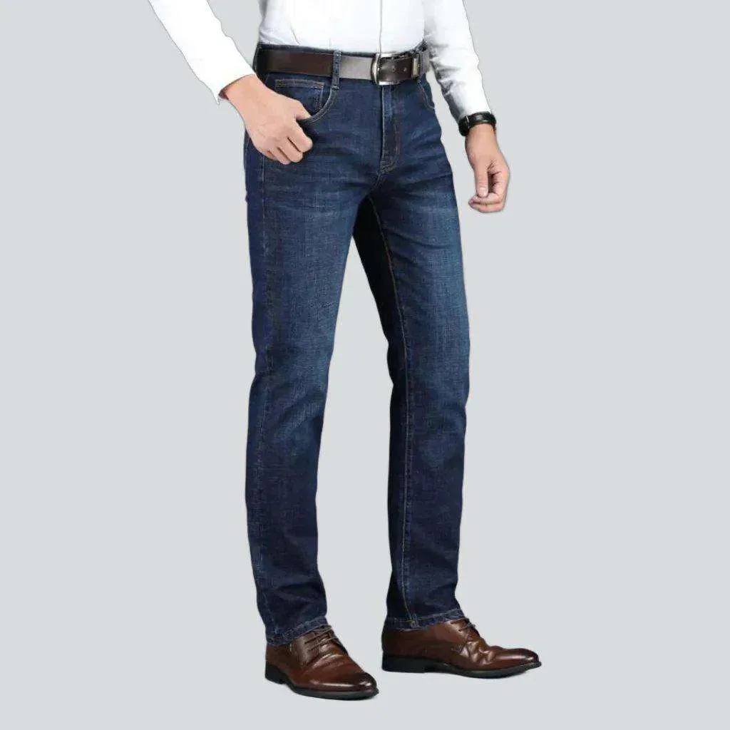 Business casual dark men's jeans