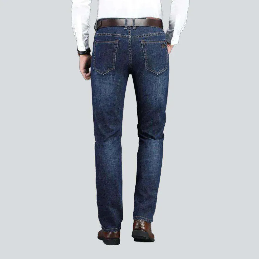 Business casual dark men's jeans