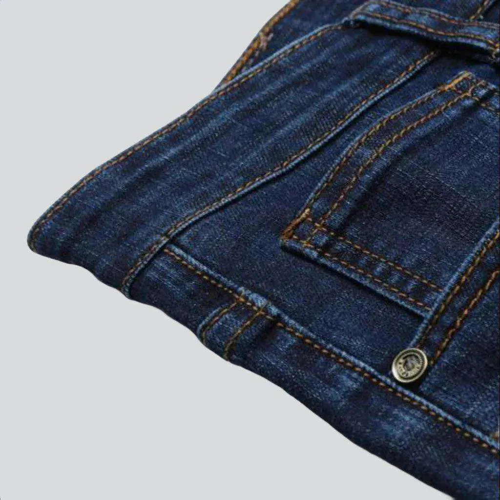 Business casual dark men's jeans