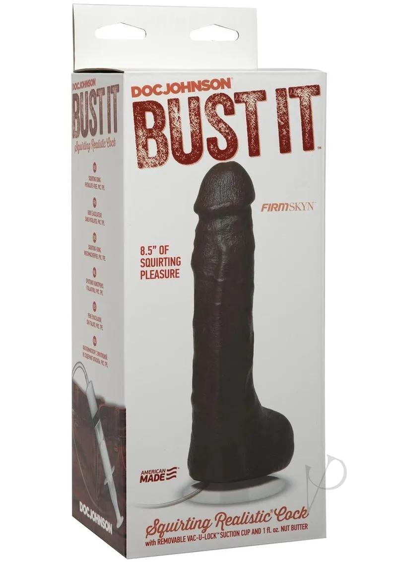 Bust It Squirting Realistic Cock Black