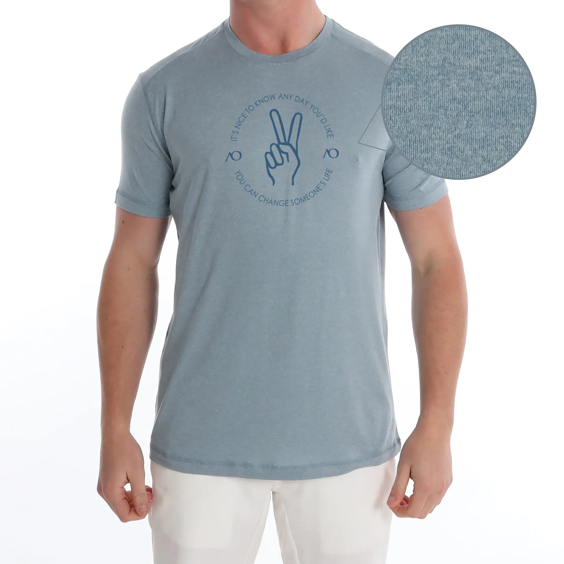 Butter T Peace - Blue Fog Heather