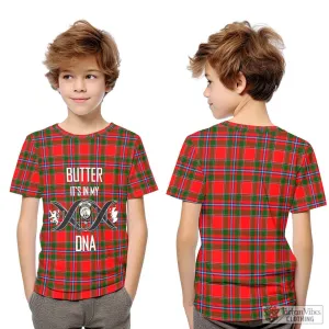 Butter Tartan Kid T-Shirt with Family Crest DNA In Me Style