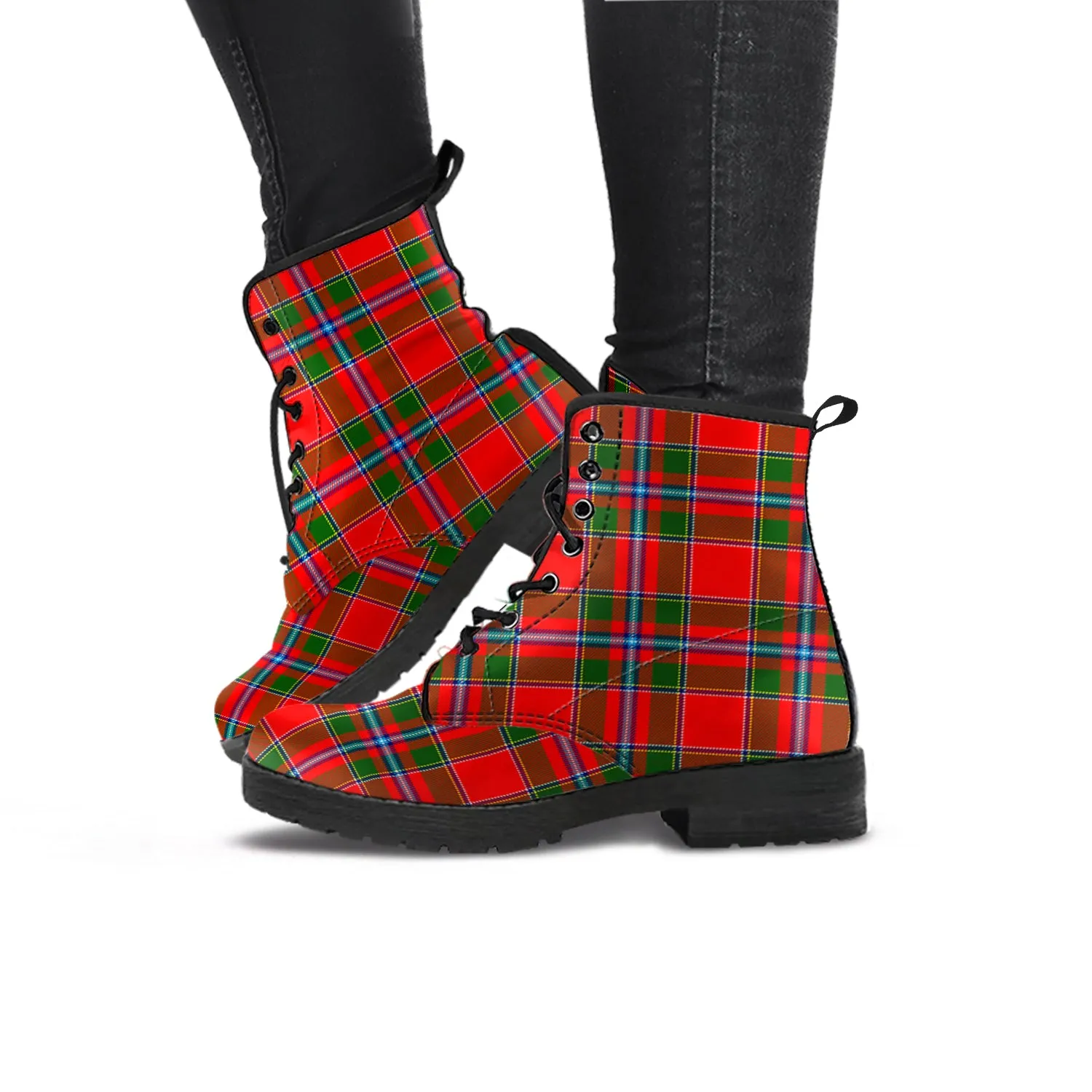 Butter Tartan Leather Boots