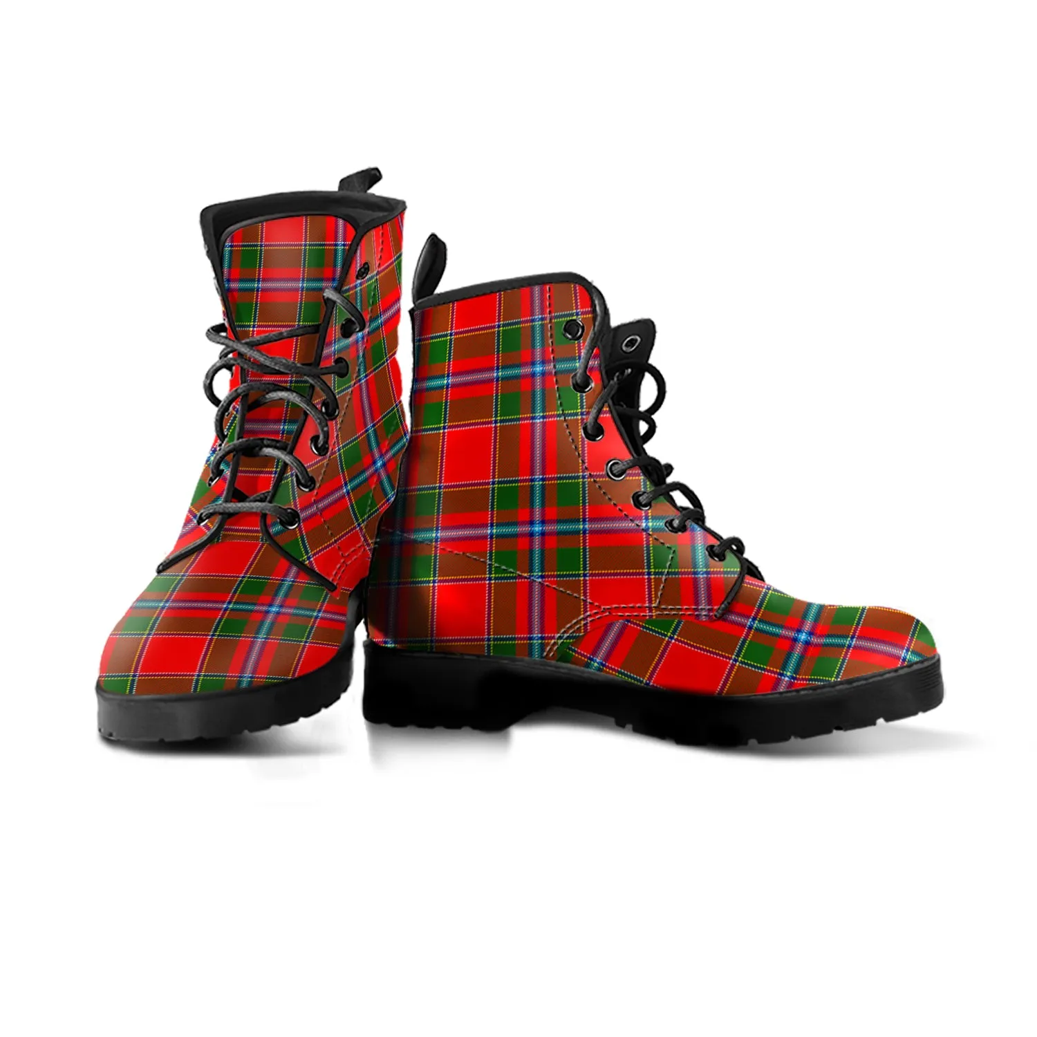 Butter Tartan Leather Boots