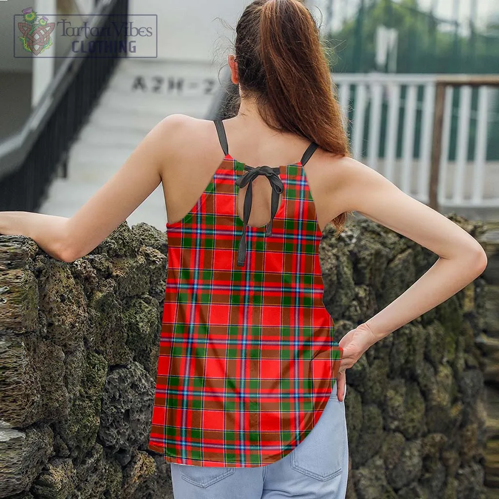 Butter Tartan Loose Halter Neck Camisole