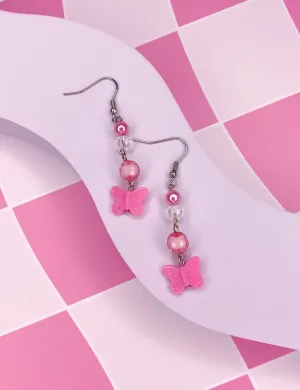 BUTTERFLY DREAMS EARRINGS - PINK