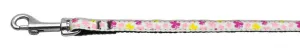 Butterfly Nylon Ribbon Collar White 3-8 wide 4Ft Lsh