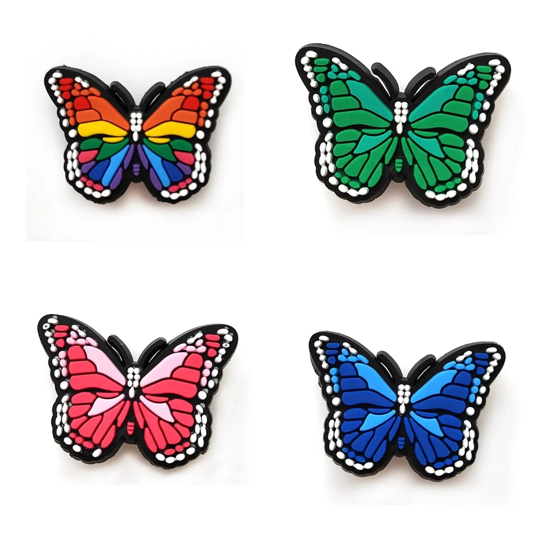 Butterfly Shoe Charms, 8pc Croc Jibbitz Butterfly Shoe Decorations Butterfly Charm