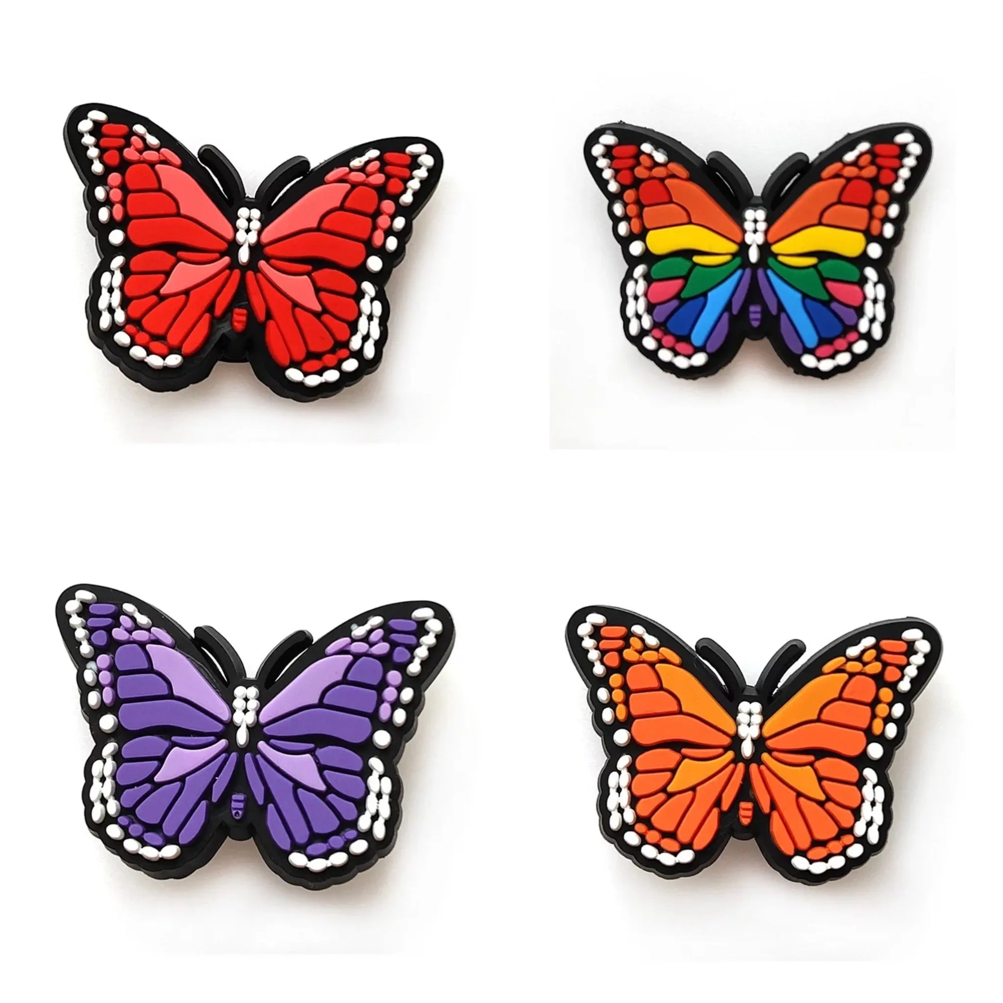 Butterfly Shoe Charms, 8pc Croc Jibbitz Butterfly Shoe Decorations Butterfly Charm