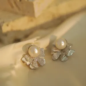 Butterfly Whispers Pearl Earrings