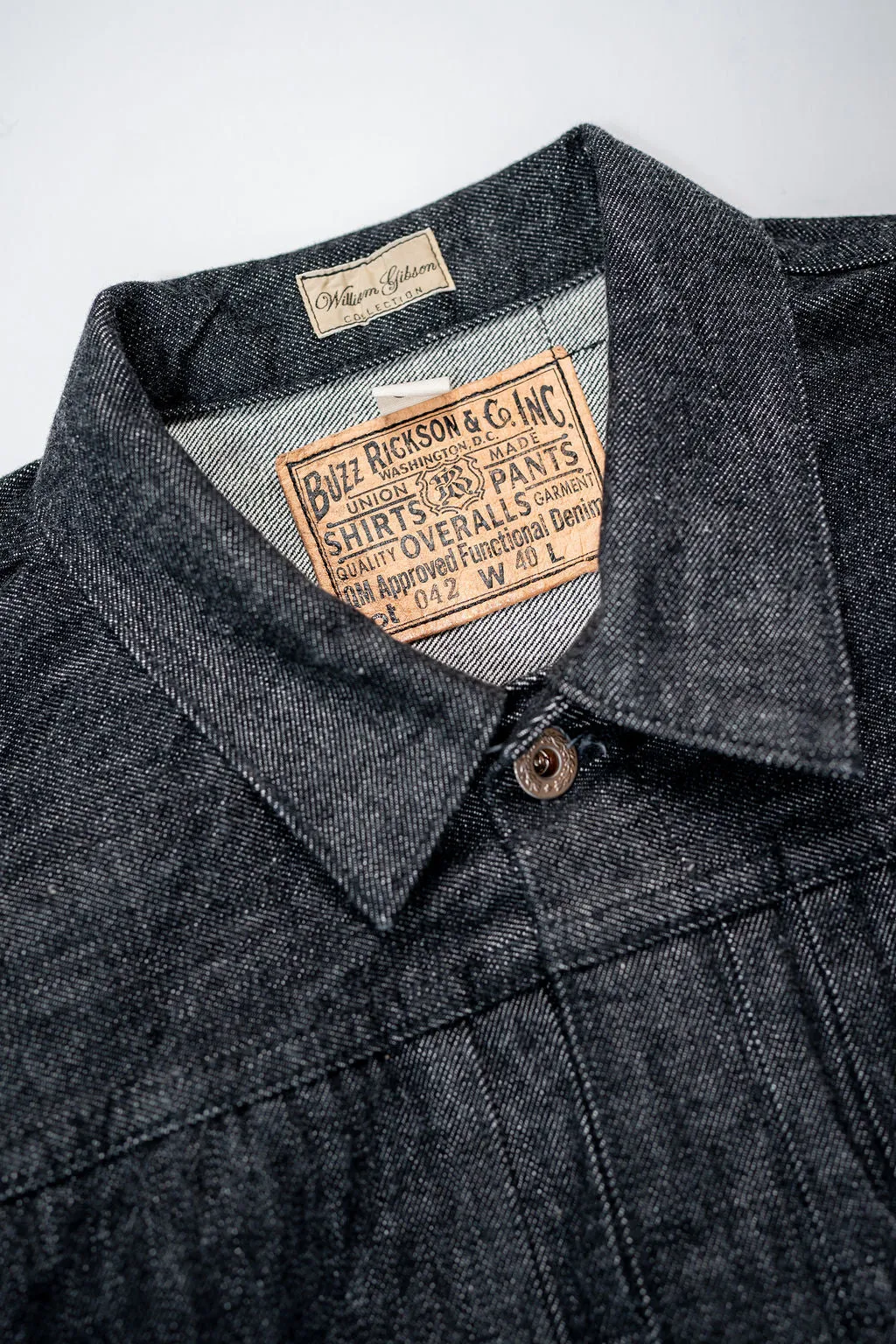 Buzz Rickson's BR16042 World War II Black Denim Blouse - One Wash