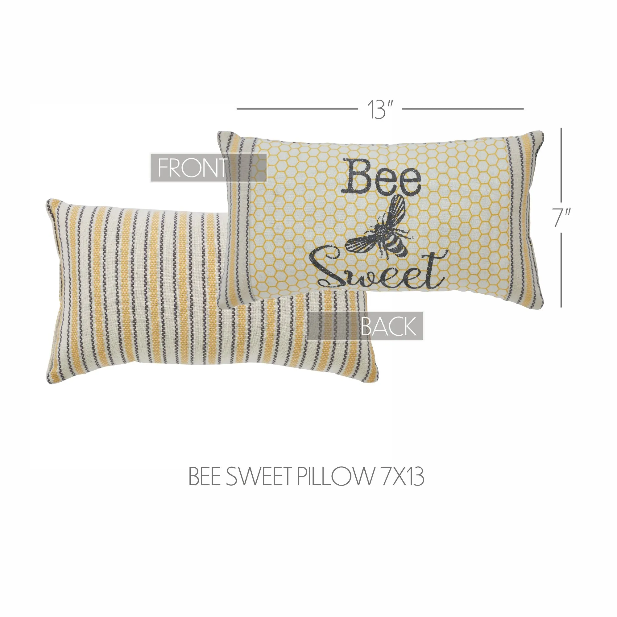 Buzzy Bees Bee Sweet Pillow 7x13