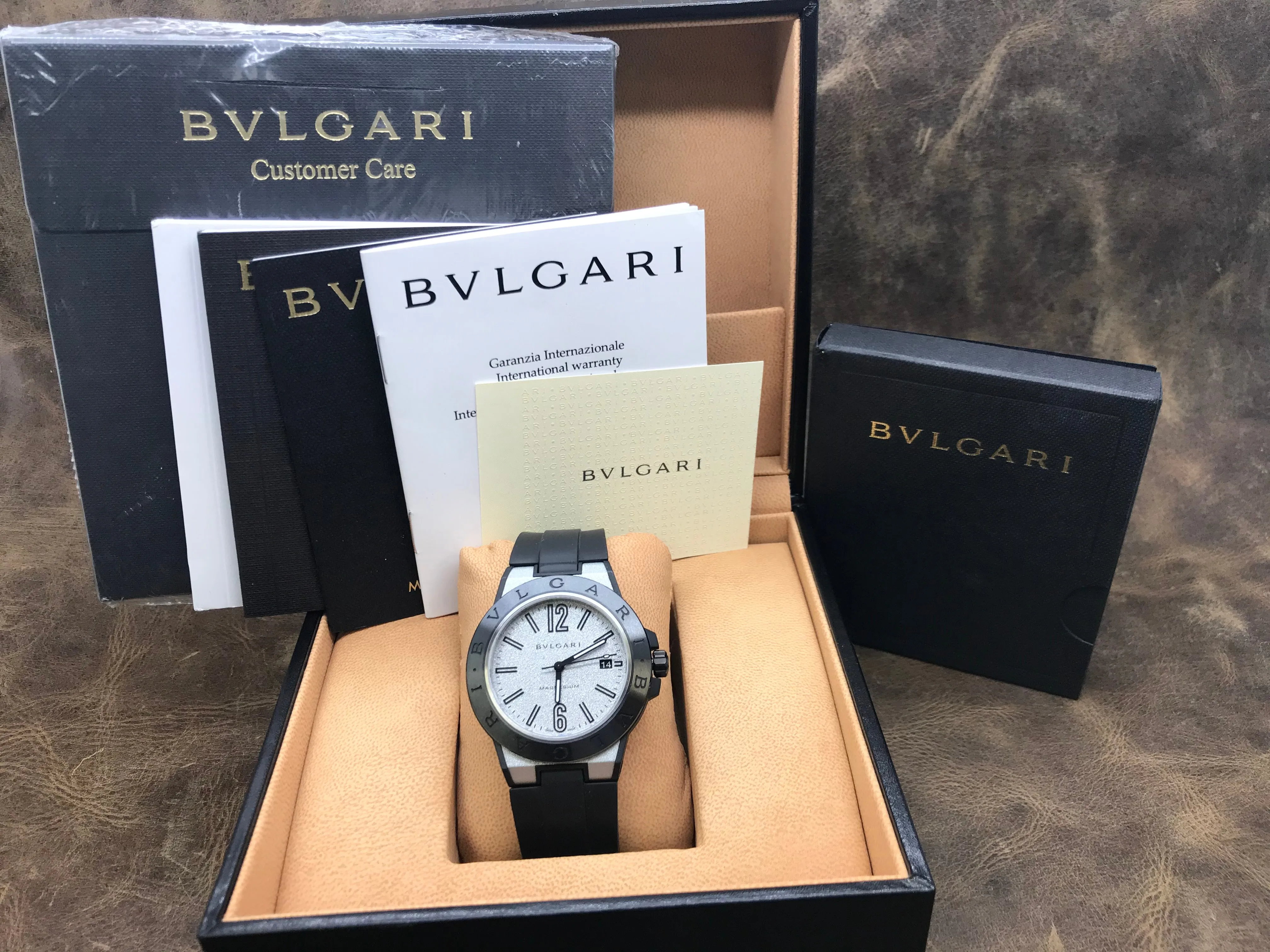 BVLGARI Diagono DG41C6SMCVD Silver Dial Automatic Men's Watch