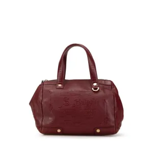 Bvlgari Sotirio Leather Handbag Red