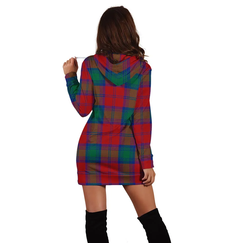 Byres (Byses) Tartan Hoodie Dress with Family Crest