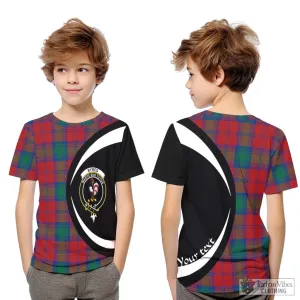 Byres (Byses) Tartan Kid T-Shirt with Family Crest Circle Style