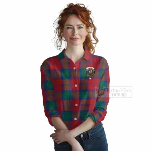 Byres (Byses) Tartan Women's Casual Shirt with Family Crest DNA In Me Style