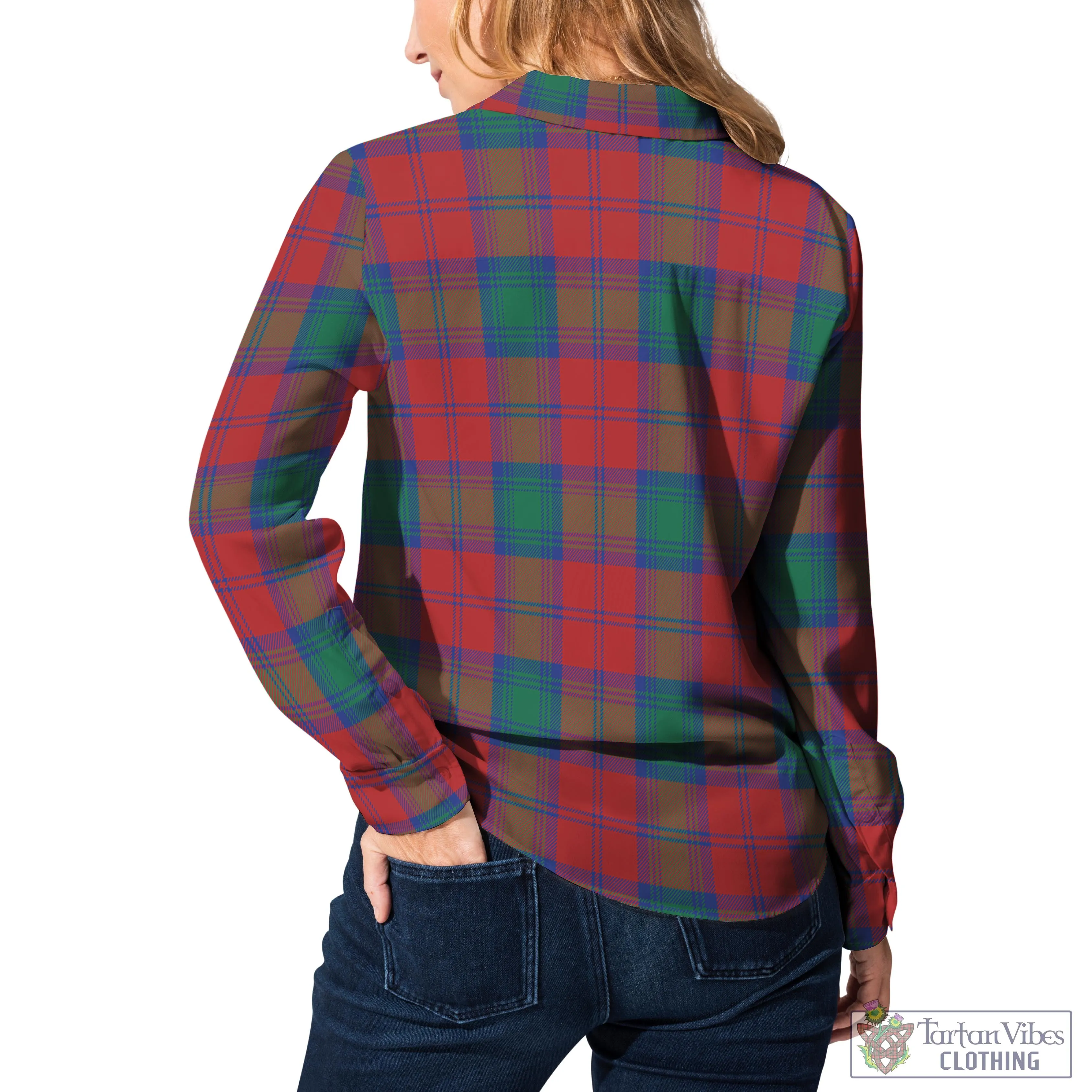 Byres (Byses) Tartan Women's Casual Shirt with Family Crest