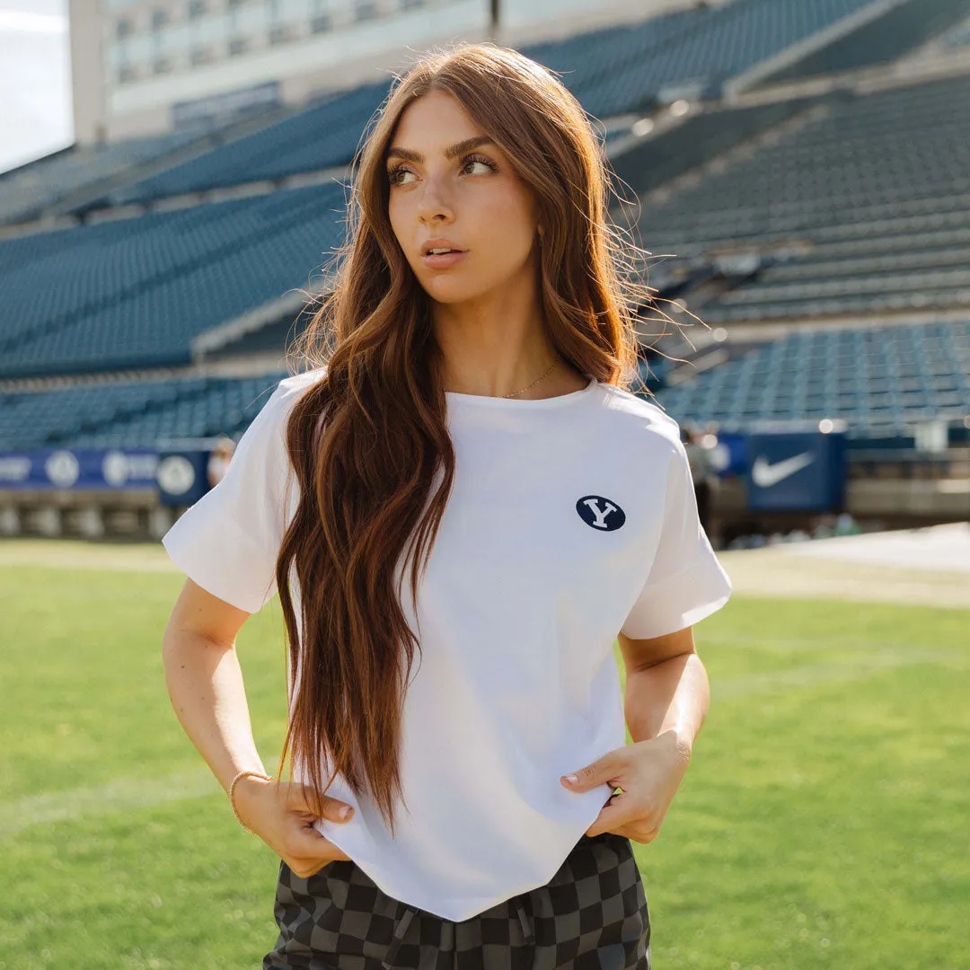 BYU Boss Tee, White