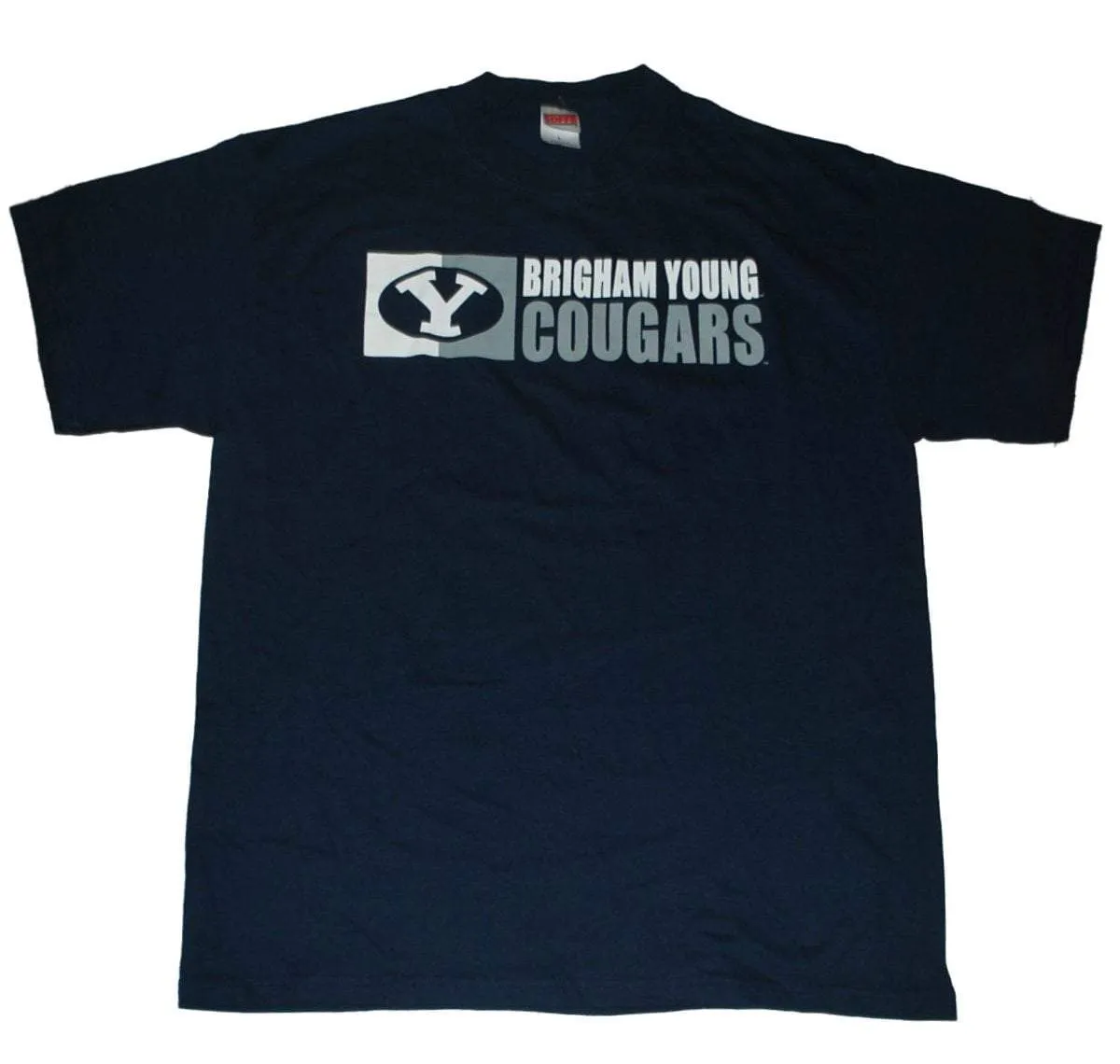 BYU Cougars The Cotton Exchange Navy Cotton T-Shirt (L)