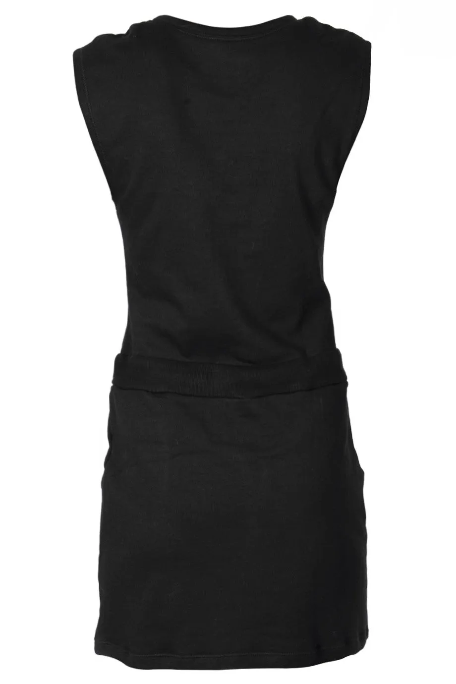 C BLOCK VANITY Black Embellished Cotton Dress