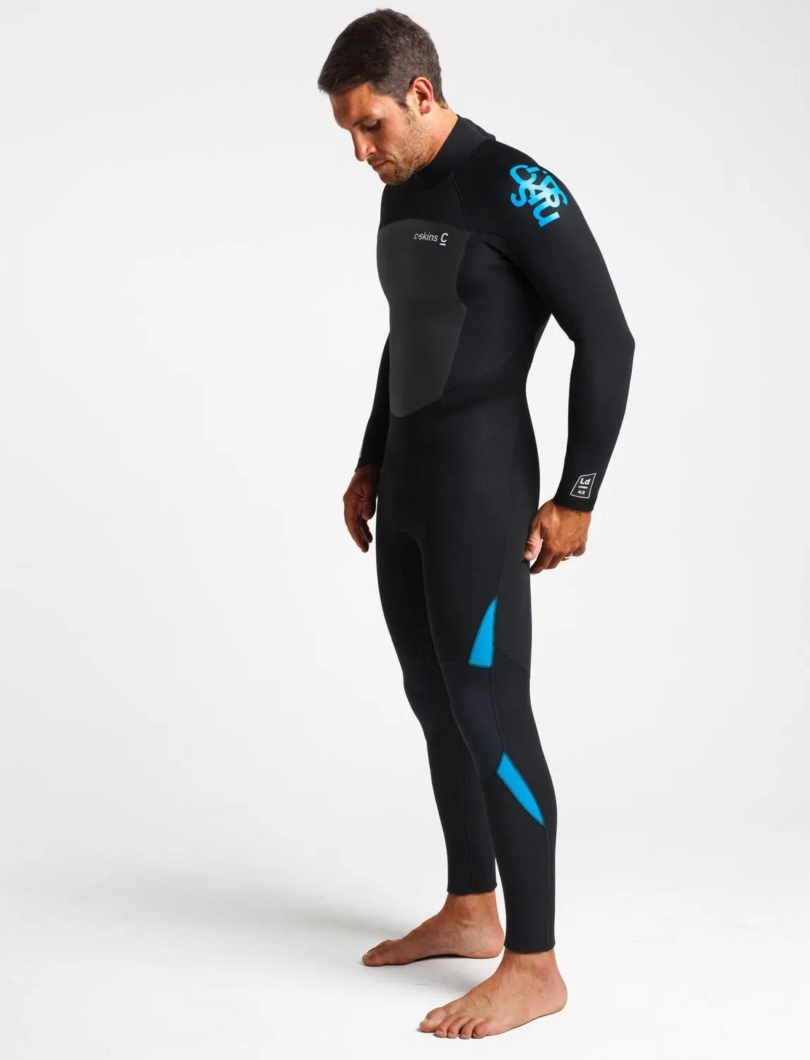 C-Skins Legend 4/3mm Back Zip Wetsuit - Black/Deep Blue