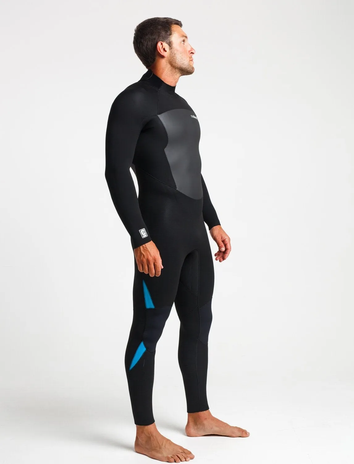 C-Skins Legend 4/3mm Back Zip Wetsuit - Black/Deep Blue