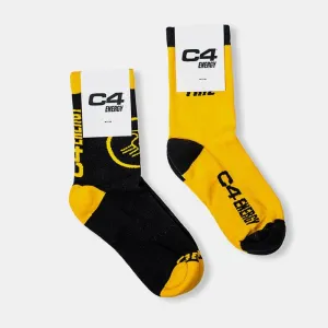 C4® Athletic Socks - Black / Yellow