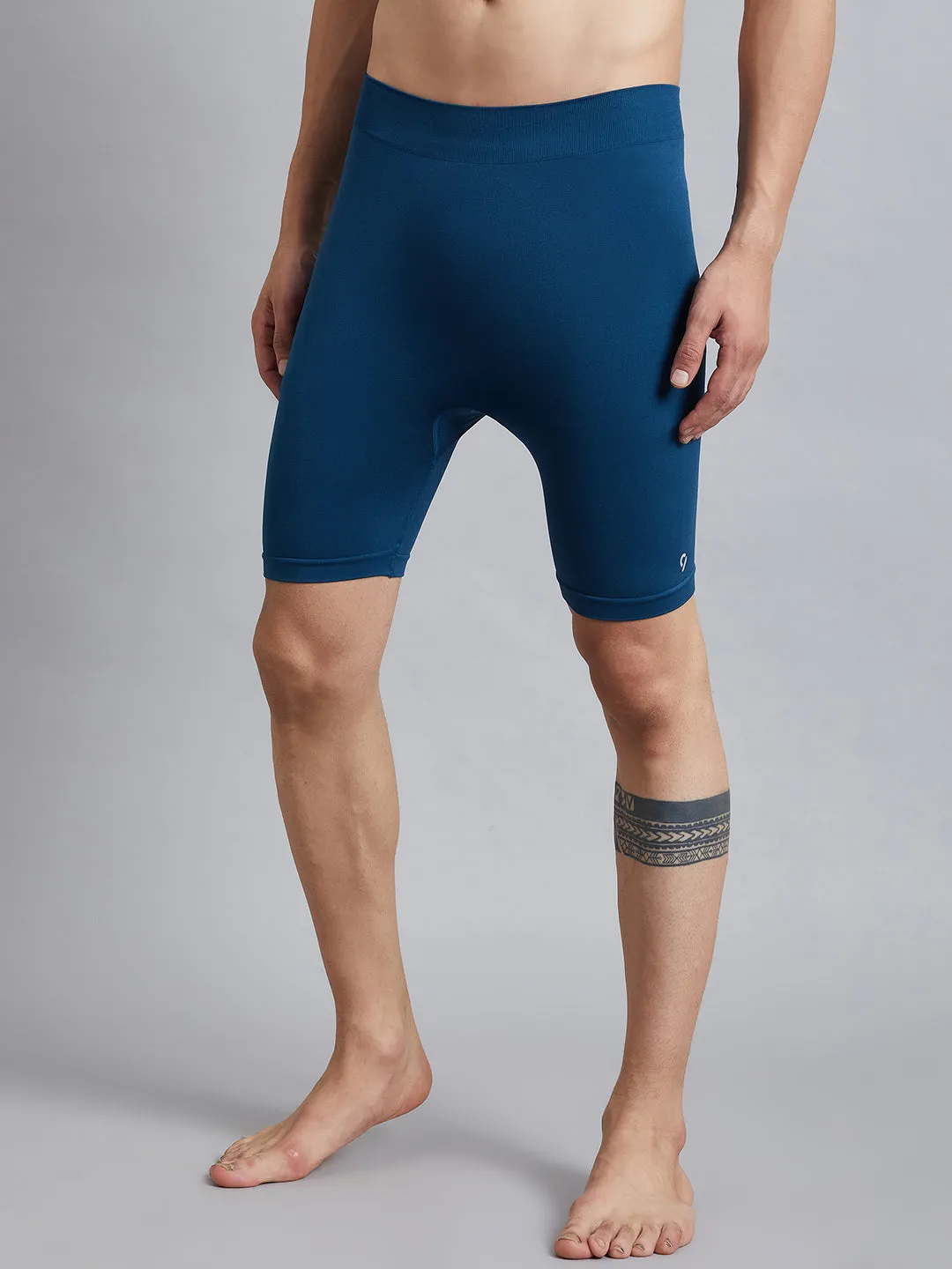 C9 AIRWEAR Men Mid Rise Cycling Shorts - Navy