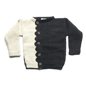 Cabbages and Kings Ivory/Black Zig Zag Cardigan