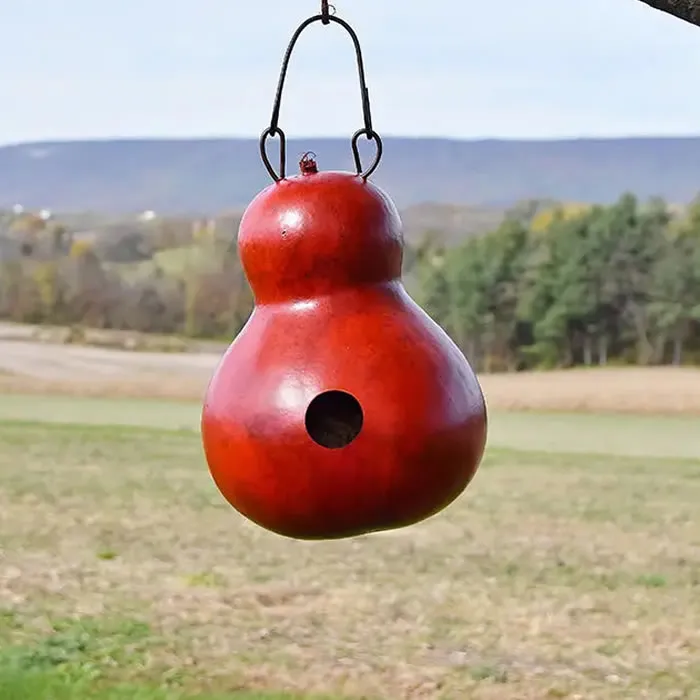 Cabin Gourd Birdhouse, Choose from 4 Colors