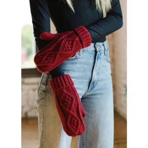 Cable Knit Mittens