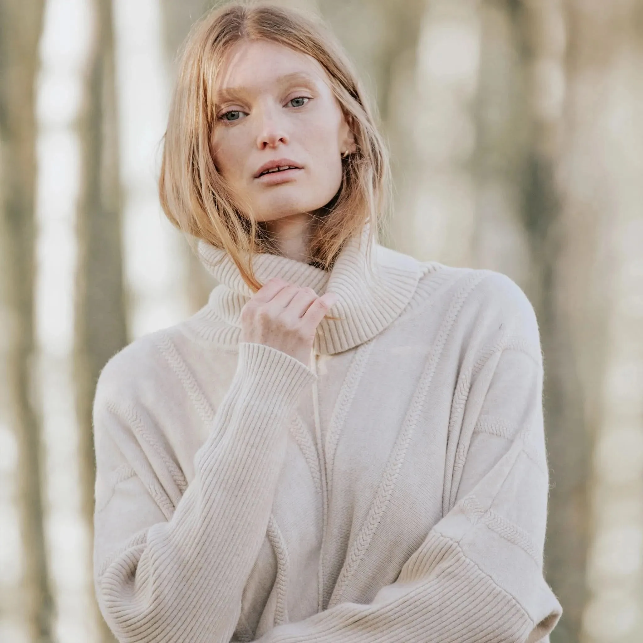 Cable Knit Oat Jumper