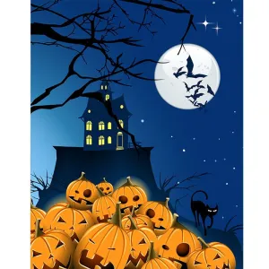 Cackling Jack OftLanterns Printed Backdrop